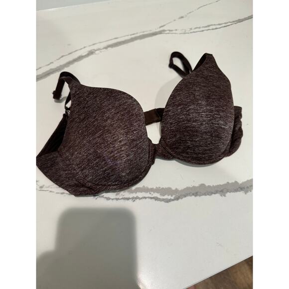 Victoria's Secret Uplift Semi Demi Bra No Push-Up Brown Heather 34C Discontinued - Picture 2 of 7